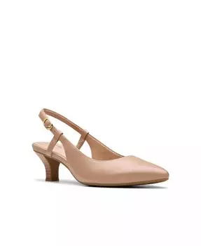 Женская коллекция Туфли с открытой пяткой Kepley Lane Clarks, бежевый
