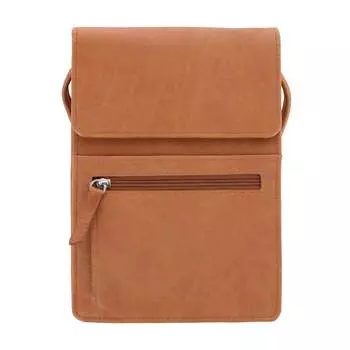 Женская компактная сумка-органайзер через плечо CTM, цвет antique saddle