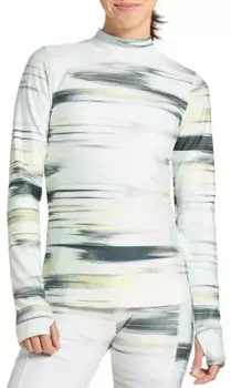 Женская компрессионная рубашка с воротником-стойкой DSG для холодной погоды, цвет Linear Glare White