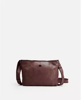 Женская коричневая кожаная сумка через плечо Winona Biba, коричневый