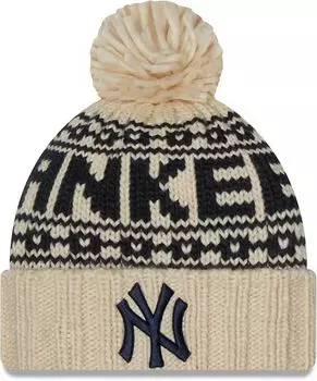 Женская коричневая спортивная шапка New Era New York Yankees