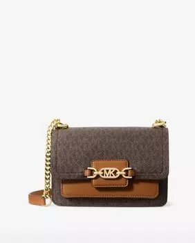 Женская коричневая сумка через плечо Heather с ручкой-цепочкой Michael Michael Kors, коричневый