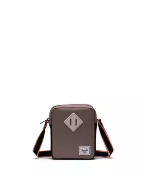 Женская коричневая сумка на плечо из экологической ткани на молнии Herschel, коричневый