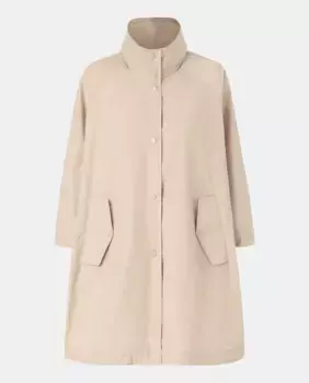 Женская короткая гладкая дождевик Woman El Corte Ingls, бежевый