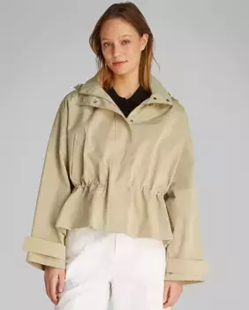 Женская короткая куртка с капюшоном Calvin Klein Jeans, бежевый