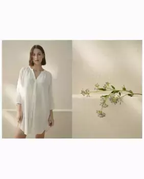 Женская короткая майка nfasis, цвет 120 Crudo