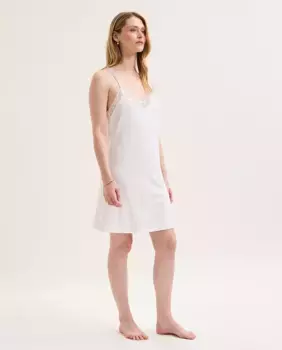 Женская короткая ночная рубашка Laurence Tavernier, белый