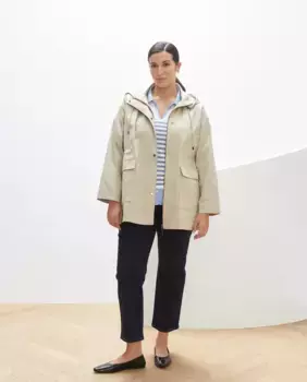 Женская короткая парка с капюшоном Couchel, бежевый