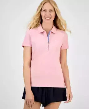 Женская короткорукавная рубашка с воротником-поло Nautica Jeans, розовый