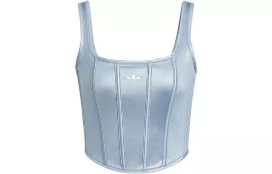 Женская корсетная майка синего цвета Adidas Originals
