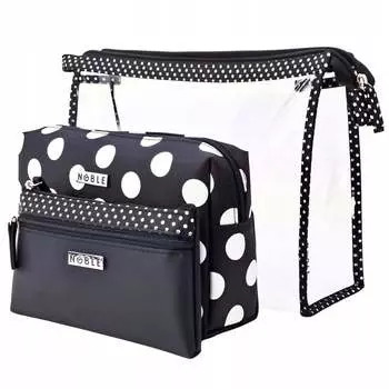Женская косметичка 3x Bag Travel Organizer серия NOBLE BLACK