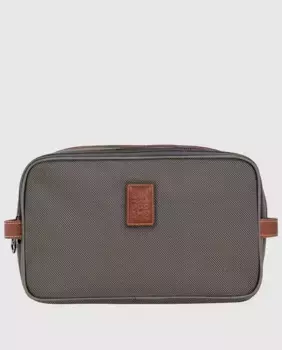 Женская косметичка Boxford с однотонным принтом на молнии Longchamp, коричневый