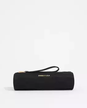 Женская косметичка, цилиндрический чехол из черного нейлона Bimba y Lola, чёрный