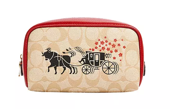 Женская косметичка COACH Boxy, Beige
