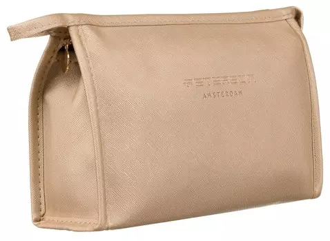 Женская косметичка на молнии из экологической кожи Peterson, золотого цвета, цвет золотой