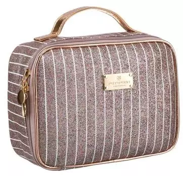 Женская косметичка с ручкой, складная, розовая, вместительная и функциональная, элегантный подарок PETERSON