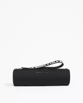 Женская косметичка в черном нейлоновом цилиндрическом футляре Bimba y Lola, черный