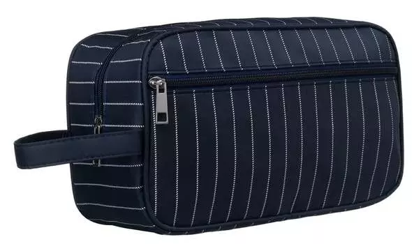 Женская косметичка, вместительный мужской органайзер для косметики с ручкой, черная ROVICKY