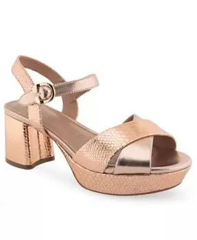 Женская Космическая Платформа Aerosoles, цвет Rose Gold Leather