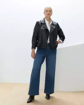 Женская косуха с эффектом кожи Couchel, черный