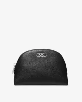 Женская кожаная косметичка на молнии Michael Michael Kors, черный