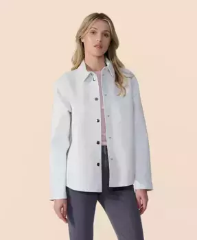 Женская кожаная куртка Furniq UK, белый