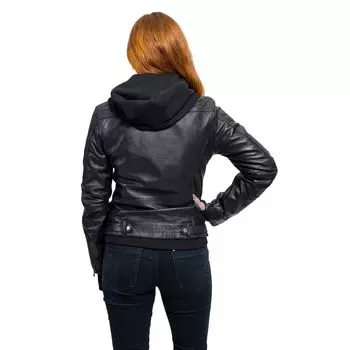 Женская кожаная куртка с капюшоном Whet Blu April Whet Blu