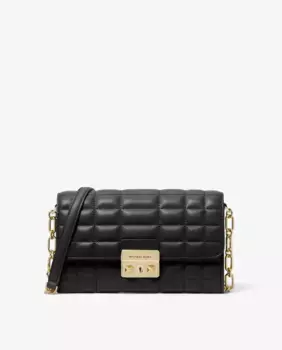 Женская кожаная стеганая сумка через плечо Tribeca Michael Michael Kors, белый