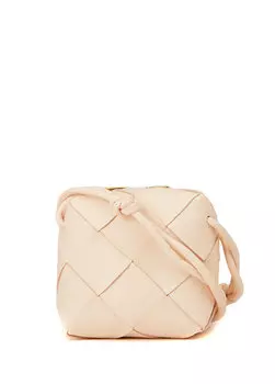 Женская кожаная сумка через плечо casette mini powder Bottega Veneta