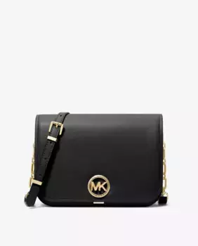 Женская кожаная сумка через плечо Delancey с регулируемой ручкой Michael Michael Kors, черный