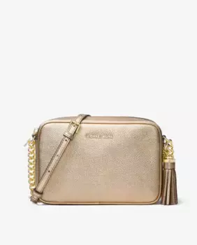 Женская кожаная сумка через плечо Ginny с регулируемой ручкой Michael Michael Kors, золотой