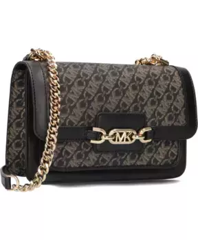 Женская кожаная сумка через плечо Heather Michael Kors, черный