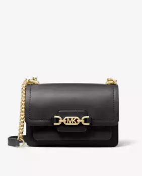 Женская кожаная сумка через плечо Heather с ручкой-цепочкой Michael Michael Kors, черный