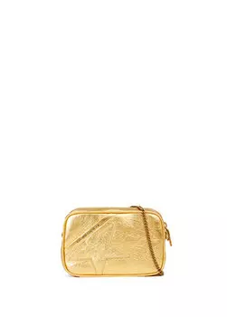 Женская кожаная сумка через плечо mini star gold Golden Goose