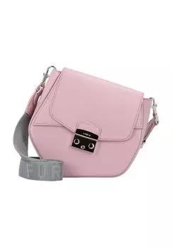 Женская кожаная сумка через плечо на кнопке FURLA, цвет Alba Light