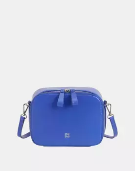 Женская кожаная сумка через плечо на молнии Dudu, синий