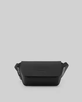 Женская кожаная сумка через плечо с клапаном Adolfo Dominguez, черный