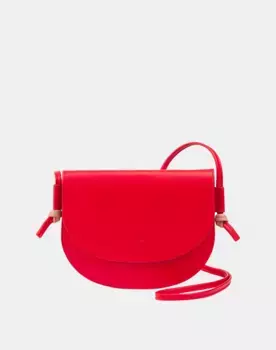 Женская кожаная сумка через плечо с клапаном Dudu, красный
