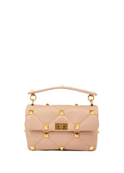 Женская кожаная сумка через плечо с заклепками roman sted powder Valentino Garavani