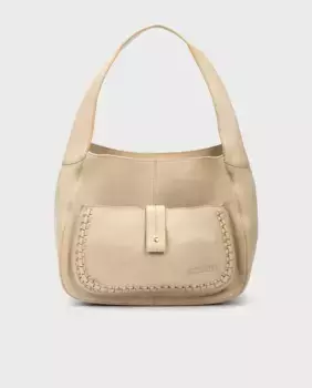 Женская кожаная сумка через плечо с застежкой-молнией Pikolinos, кремовый