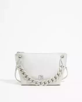 Женская кожаная сумка через плечо трапеции среднего размера Bimba y Lola, белый