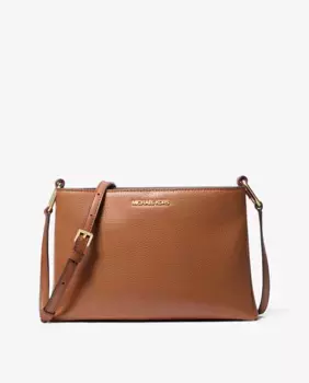 Женская кожаная сумка через плечо Trisha с регулируемой ручкой Michael Michael Kors, коричневый