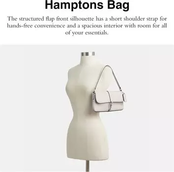 Женская кожаная сумка Coach Hamptons из перчаточного дубления