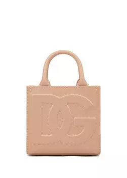 Женская кожаная сумка dg daily mini powder для пудры Dolce&Gabbana