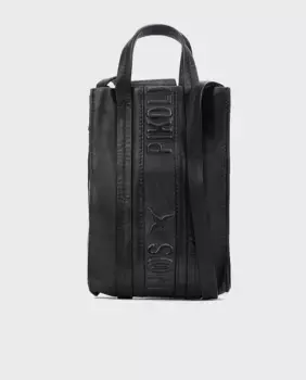 Женская кожаная сумка для мобильного телефона с магнитной застежкой черного цвета Pikolinos, черный