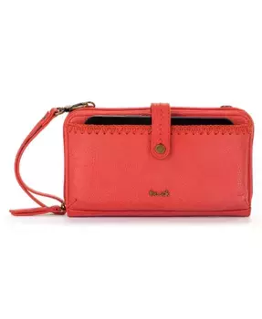 Женская кожаная сумка Iris через плечо с регулируемым ремнем The Sak, красный