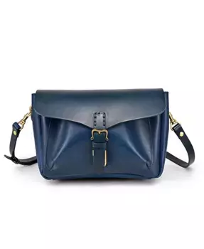 Женская кожаная сумка-кроссбоди Isla OLD TREND, синий