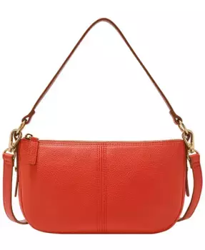 Женская кожаная сумка-кроссбоди Jolie Small Fossil, красный