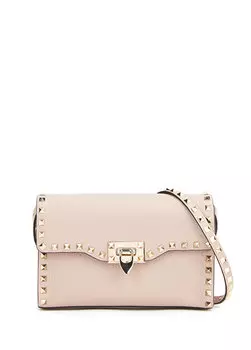 Женская кожаная сумка rockstud powder Valentino Garavani