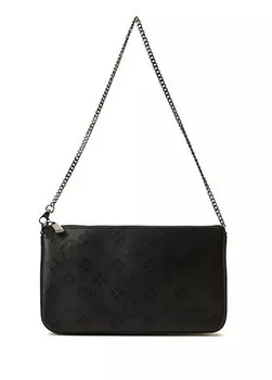 Женская кожаная сумка с черным логотипом Christian Louboutin